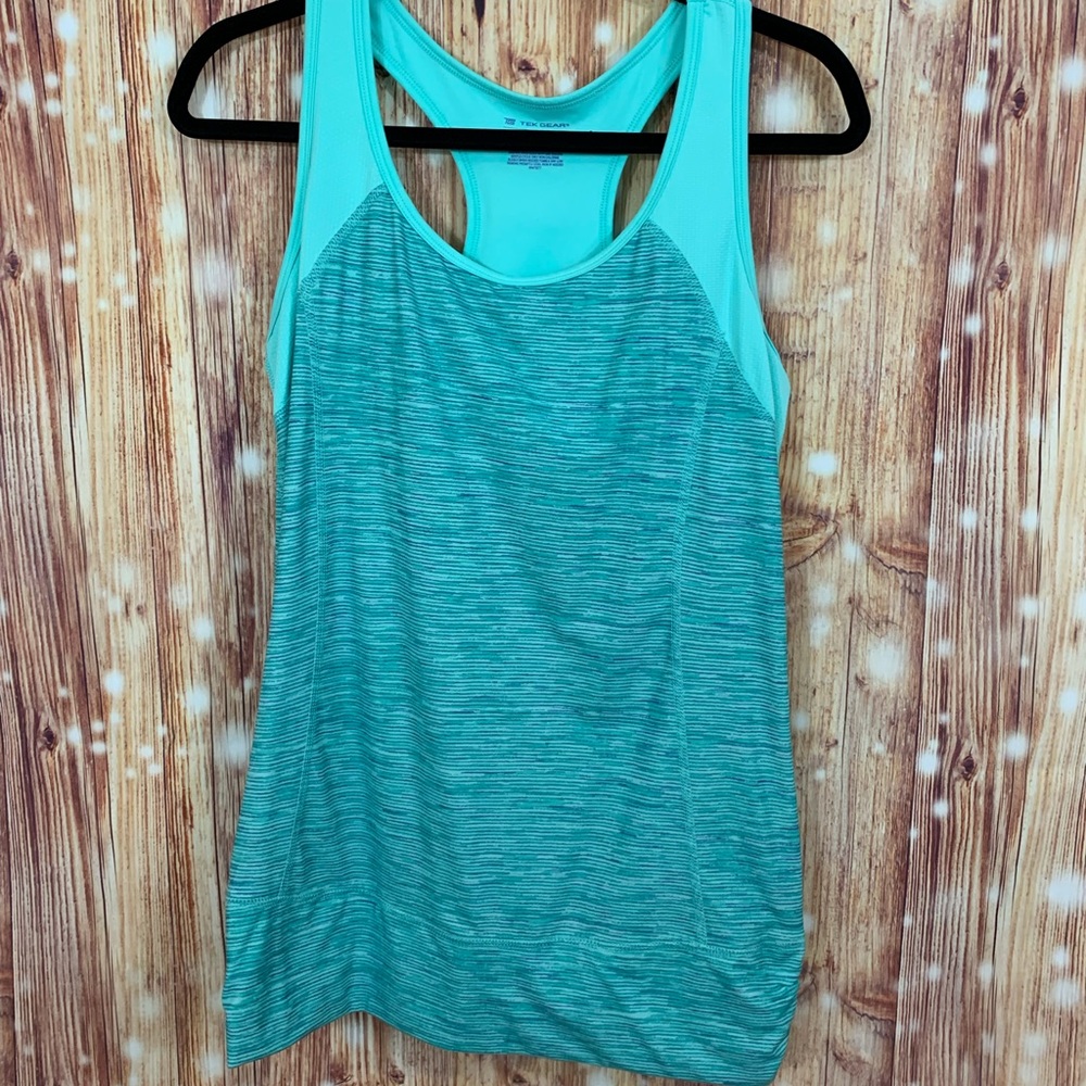 Tek Gear Yoga Top Racerback Large Mint Gre…